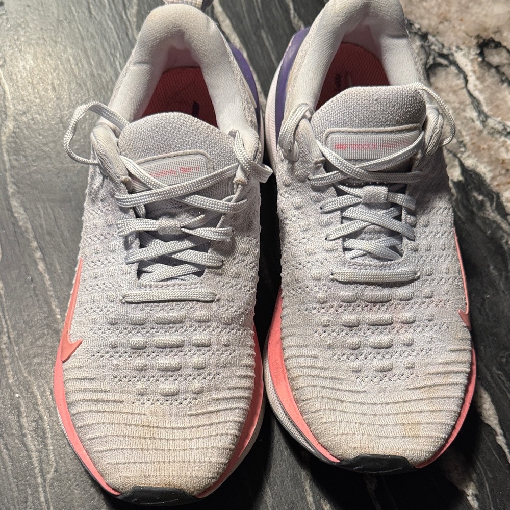 Nike Women's Sneakers - White with Pink and Purple Accents